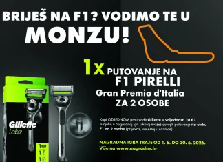 Gillette nagradna igra 2026: Briješ na F1? Vodimo te u Monzu!