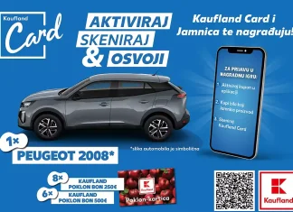 Jamnica nagradna igra u Kauflandu za automobil PEUGEOT 2008