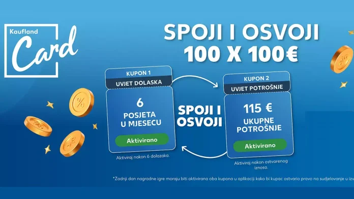 Kaufland nagradna igra: Spoji i osvoji 100x100 €