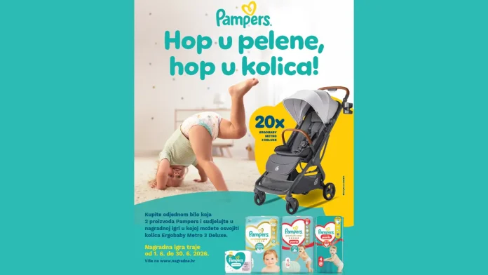 Pampers nagradna igra 2026: Hop u pelene, hop u kolica!