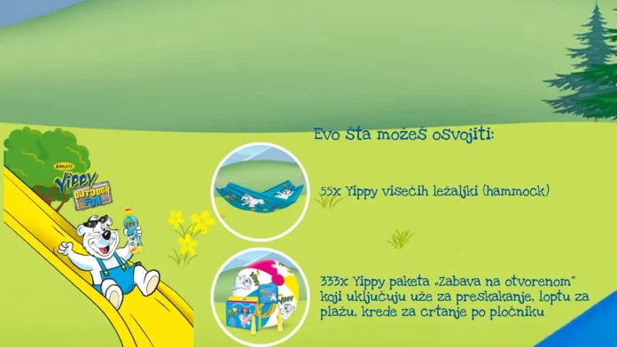 Rauch nagradna igra 2026: Yippy Outdoor promo