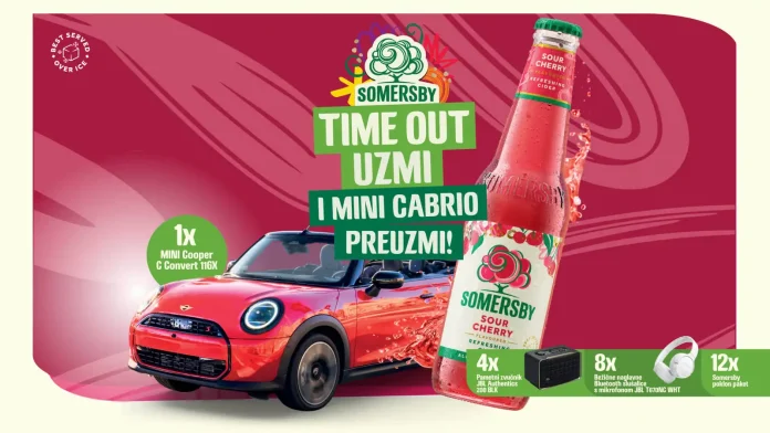 Somersby nagradna igra 2026: SOMERSBY TIMEOUT UZMI I MINI CABRIO PREUZMI!