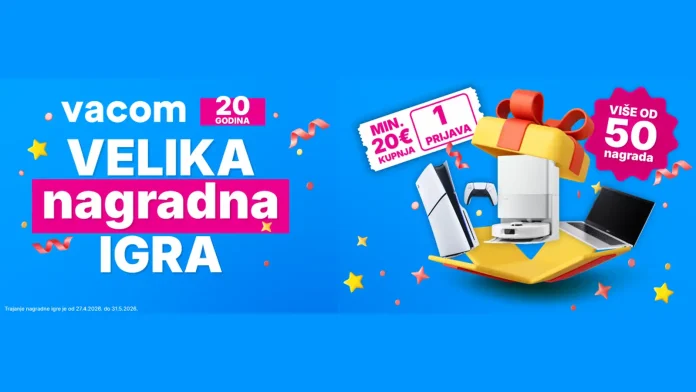 Vacom nagradna igra: Vacom slavi 20 godina poslovanja uz veliku nagradnu igru