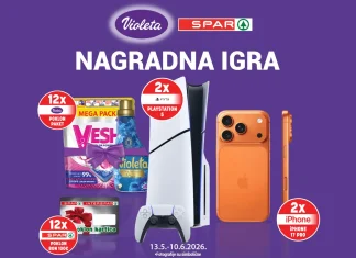 Violeta nagradna igra u Sparu za iPhone, PlayStation i poklone