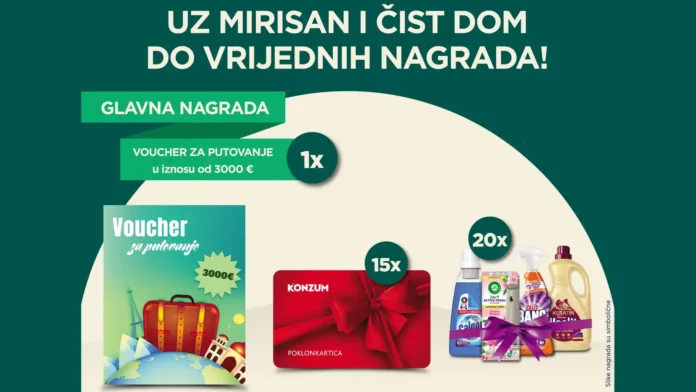 AirWick nagradna igra 2026: Uz mirisan i čist dom do vrijednih nagrada
