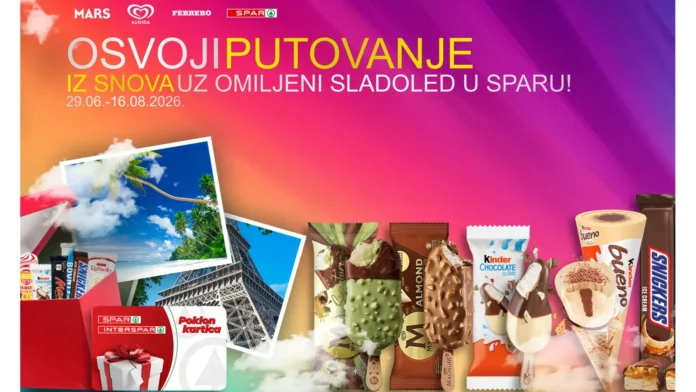 Algida, Ferrero i Mars: Osvoji putovanje iz snova uz omiljeni sladoled!