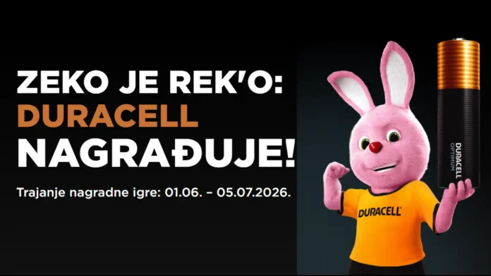 Duracell nagradna igra 2026: ZEKO JE REK'O: DURACELL NAGRAĐUJE Duracell nagradna igra 2026: ZEKO JE REK'O: DURACELL NAGRAĐUJE
