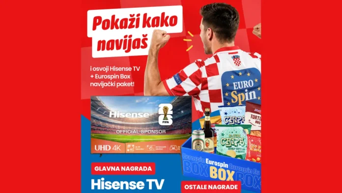 Eurospin nagradna igra 2026: Pokaži kako navijaš! ⚽ Eurospin nagradna igra 2026: Pokaži kako navijaš! ⚽