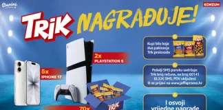 Trik nagradna igra 2026: Trik NAGRAĐUJE