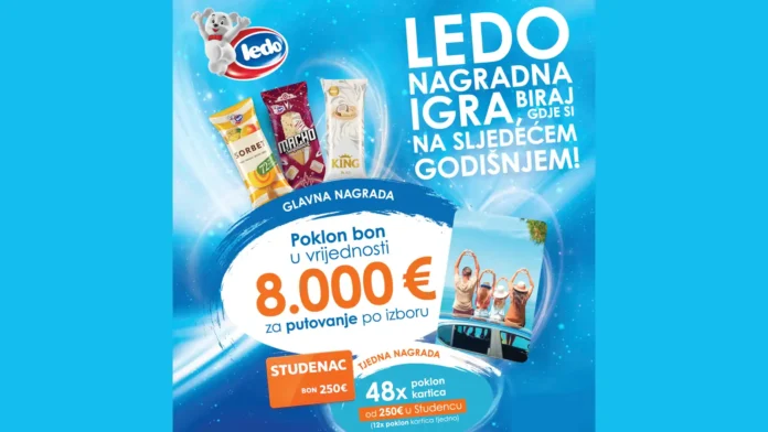 Ledo nagradna igra, biraj gdje si na sljedećem godišnjem!