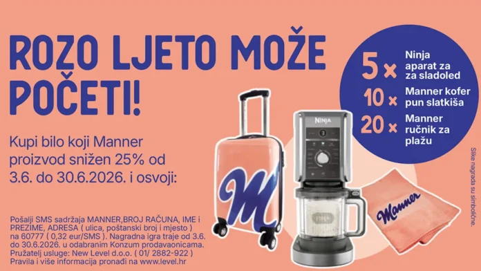 Manner nagradna igra 2026: Rozo ljeto može početi!