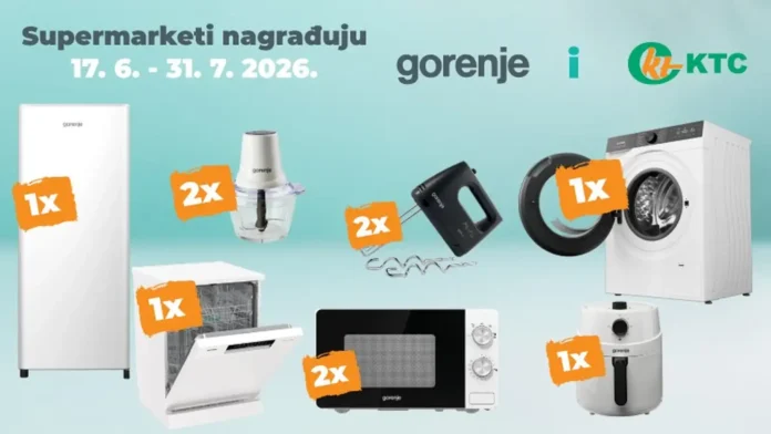 Gorenje nagradna igra 2026: Gorenje i KTC NAGRAĐUJU