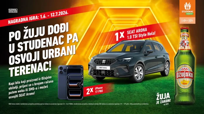 Ožujsko nagradna igra 2026 za automobil SEAT ARONA