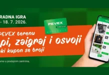 PEVEX nagradna igra 2026: Na PEVEX terenu kupi, zaigraj i osvoji – svaki kupon se broji