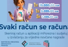 Porezna uprava nagradna igra 2026: Svaki račun se računa!