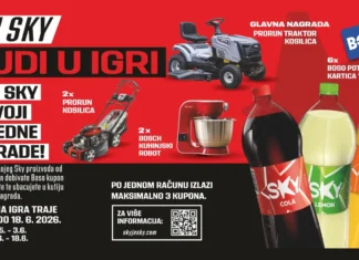 Sky nagradna igra u trgovinama BOSO: PIJ SKY, BUDI U IGRI! Boso d.o.o. nagradna igra 2026: PIJ SKY, BUDI U IGRI!