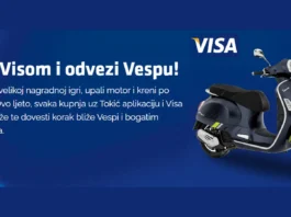 Tokić nagradna igra 2026: Plati Visom i odvezi Vespu!