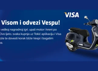 Tokić nagradna igra: Plati Visom i odvezi Vespu! Tokić nagradna igra 2026: Plati Visom i odvezi Vespu!