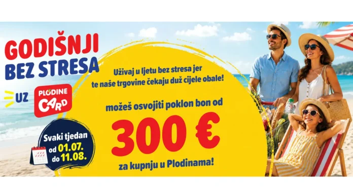 Plodine nagradna igra 2026: Godišnji bez stresa uz Plodine Card