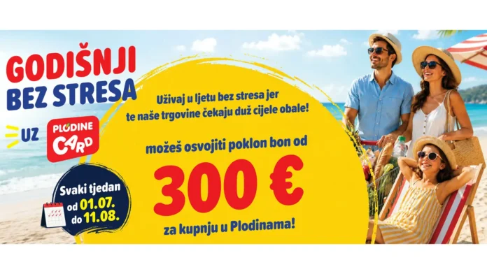 Plodine nagradna igra 2026: Godišnji bez stresa uz Plodine Card