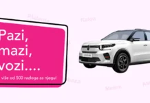 Neva nagradna igra za automobil Citroen C3: Pazi, mazi, vozi… Neva nagradna igra 2026: Pazi, mazi, vozi...
