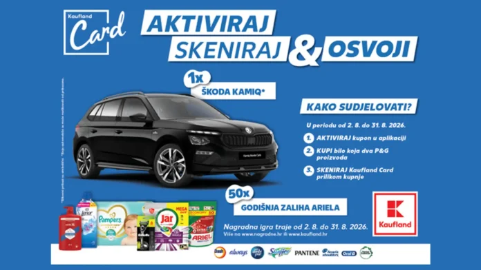 P&G i Kaufland nagradna igra za automobil ŠKODA KAMIQ