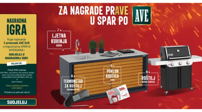 AVE Grill nagradna igra 2026: ZA NAGRADE PRAVE U SPAR PO AVE