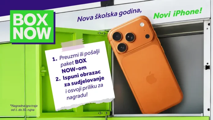 BOX NOW nagradna igra 2026: Nova školska godina. Novi iPhone uz BOX NOW BOX NOW nagradna igra 2026: Nova školska godina. Novi iPhone uz BOX NOW