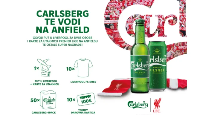 Carlsberg nagradna igra 2026: Carlsberg te vodi na Anfield!
