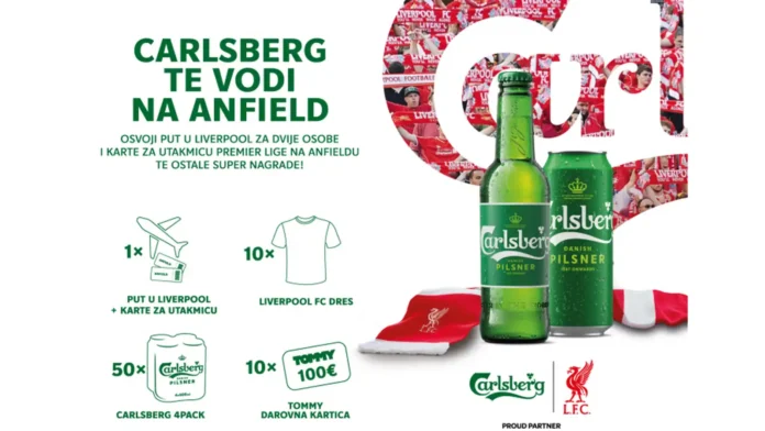 Carlsberg nagradna igra 2026: Carlsberg te vodi na Anfield! Carlsberg nagradna igra 2026: Carlsberg te vodi na Anfield!
