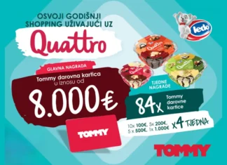 Ledo nagradna igra: Osvoji godišnji shopping uživajući uz Quattro