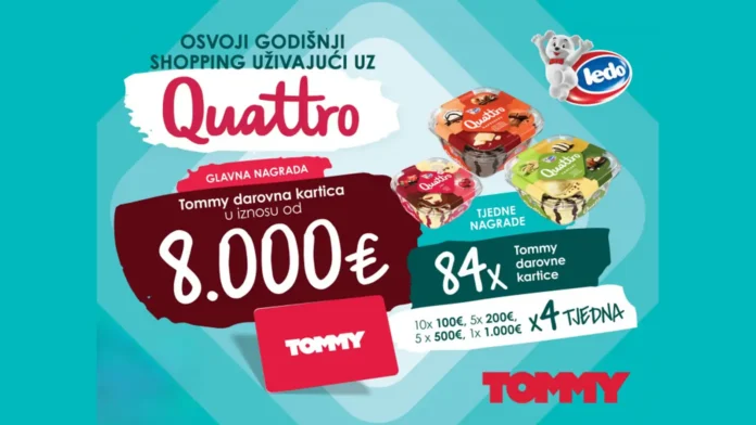 Ledo nagradna igra: Osvoji godišnji shopping uživajući uz Quattro