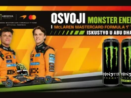 Besplatna Monster nagradna igra: Osvoji Mclaren F1 team iskustvo