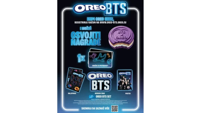 Oreo nagradna igra 2026: OREO & BTS Oreo nagradna igra 2026: OREO & BTS