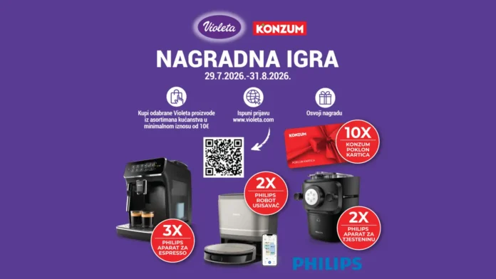 Violeta nagradna igra 2026: KONZUM I VIOLETA NAGRADNA IGRA