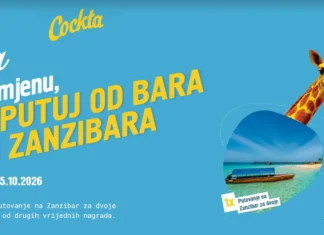 Cockta nagradna igra 2026: Za promjenu, otputuj od bara do Zanzibara!