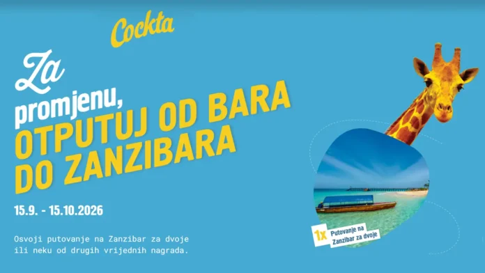 Cockta nagradna igra 2026: Za promjenu, otputuj od bara do Zanzibara!