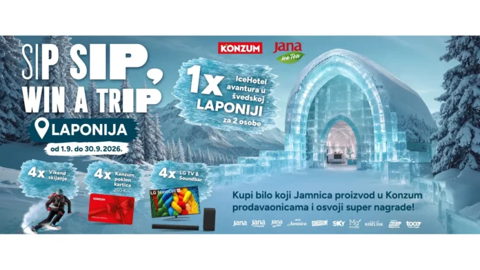 Jamnica nagradna igra 2026: Sip sip, win a trip