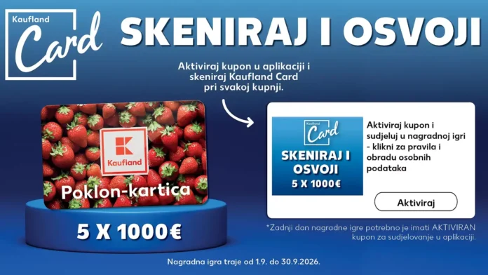 Kaufland nagradna igra 2026 rujan: Skeniraj i osvoji uz Kaufland Card Kaufland nagradna igra 2026 rujan: Skeniraj i osvoji uz Kaufland Card