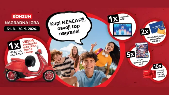 Nescafe nagradna igra 2026: Kupi Nescafe, osvoji top nagrade!