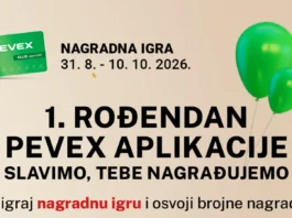 Pevex nagradna igra: 1. rođendan PEVEX aplikacije slavimo, tebe nagrađujemo
