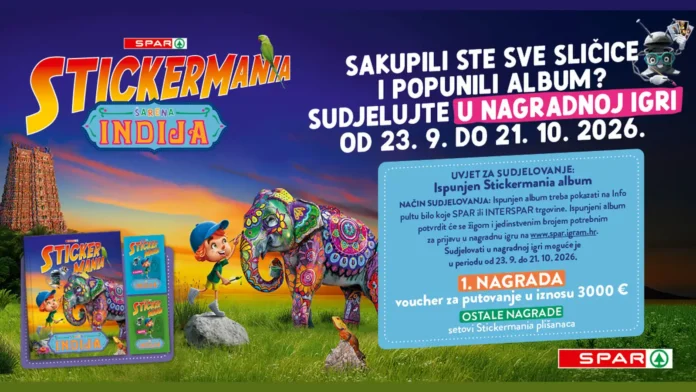 Spar nagradna igra: STICKERMANIA – Šarena Indija