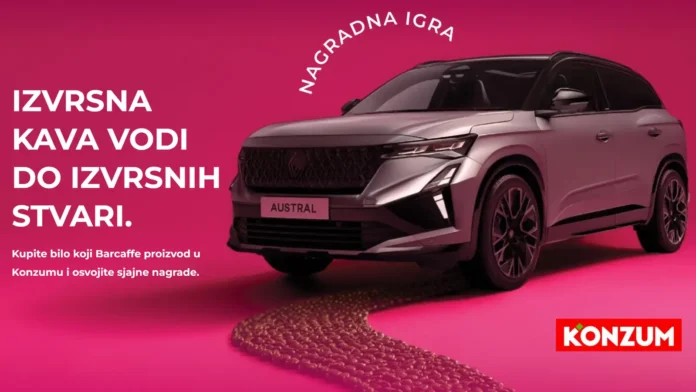 Barcaffe nagradna igra za automobil Renault Austral