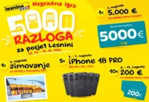 Lesnina nagradna igra: 5.000 razloga za posjet Lesnini! Lesnina nagradna igra: 5.000 razloga za posjet Lesnini!
