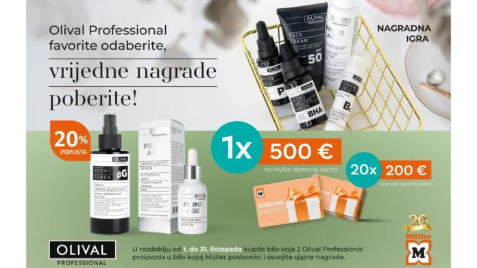 Olival nagradna igra 2026: Olival Professional favorite odaberite, vrijedne nagrade poberite! Olival nagradna igra 2026: Olival Professional favorite odaberite, vrijedne nagrade poberite!