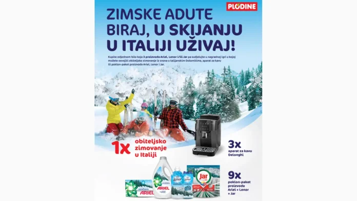 P&G nagradna igra uz Ariel, Lenor i Jar: Zimske adute biraj, u skijanju u Italiji uživaj