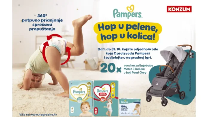 Pampers nagradna igra: Hop u pelene, hop u kolica! Pampers nagradna igra: Hop u pelene, hop u kolica!