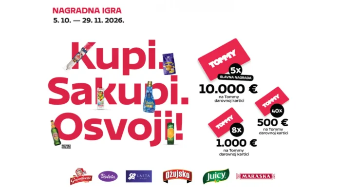 Tommy nagradna igra 2026: Kupi. Sakupi. Osvoji! Tommy nagradna igra 2026: Kupi. Sakupi. Osvoji!