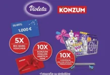 Violeta nagradna igra u Konzumu za Big Bang vouchere