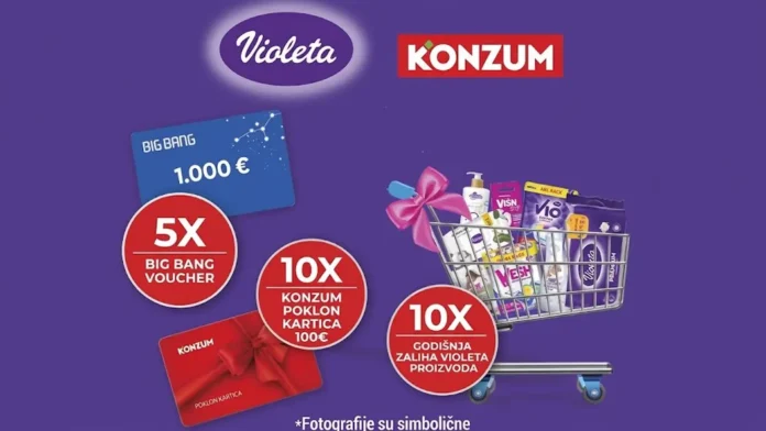 Violeta nagradna igra u Konzumu za Big Bang vouchere Violeta nagradna igra u Konzumu za Big Bang vouchere